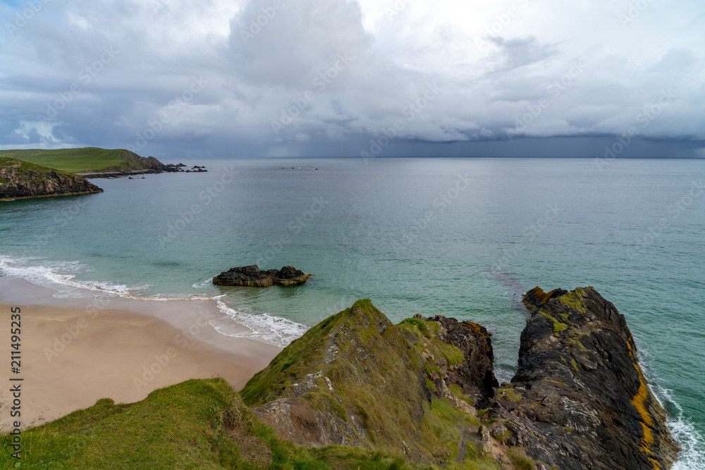 Sango Bay beach at Durness one of scotlands stunning North Atlantic beaches located in the northwest scottish Highlands