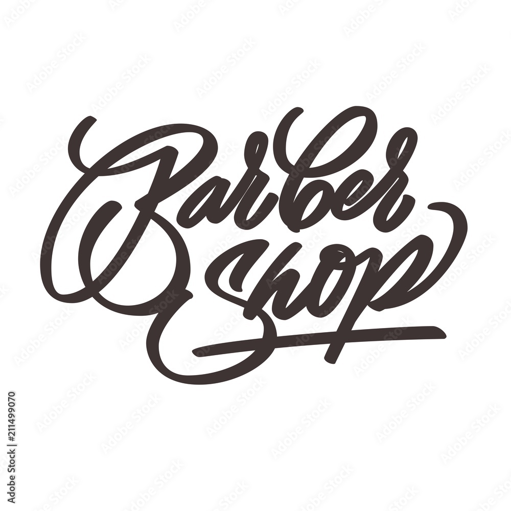 Barbershop inscription Barbershop inscription