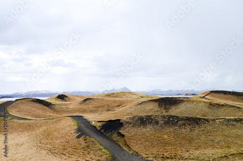 Pseudokrater bei Skutustadir, Island photo