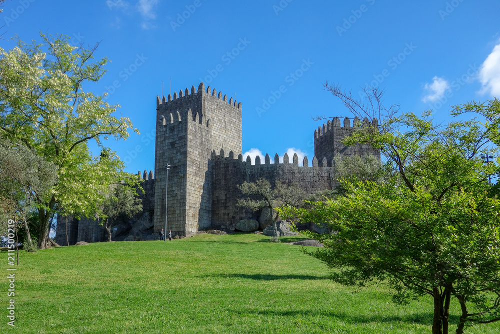 Medieval Royal Castle Castelo de Guimares, Portugal