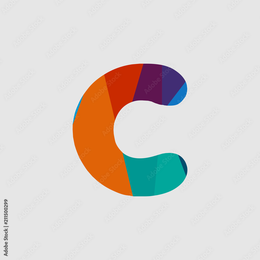 C Diamond Font Vector Template Design Illustration C Diamond Font Vector Template Design Illustration
