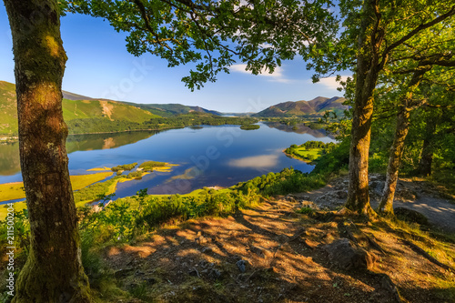 Surprise view overlooking Derwentwater, The Lake District, England