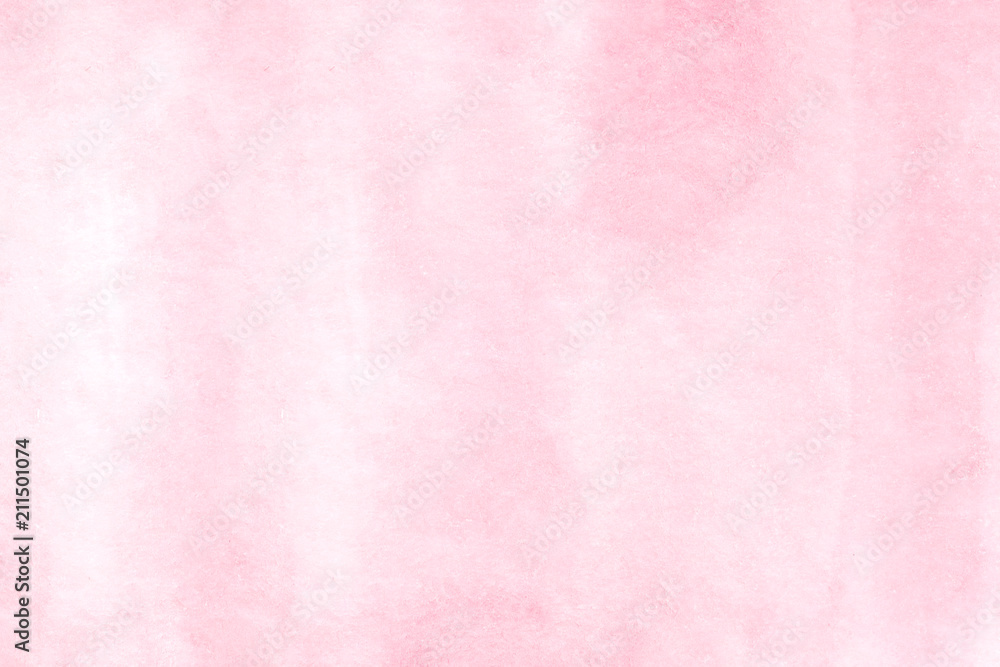 Fototapeta premium Watercolor background, art abstract pink watercolor painting textured design on white paper background