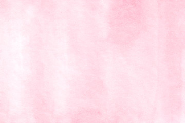 Watercolor background, art abstract pink watercolor painting textured design on white paper background