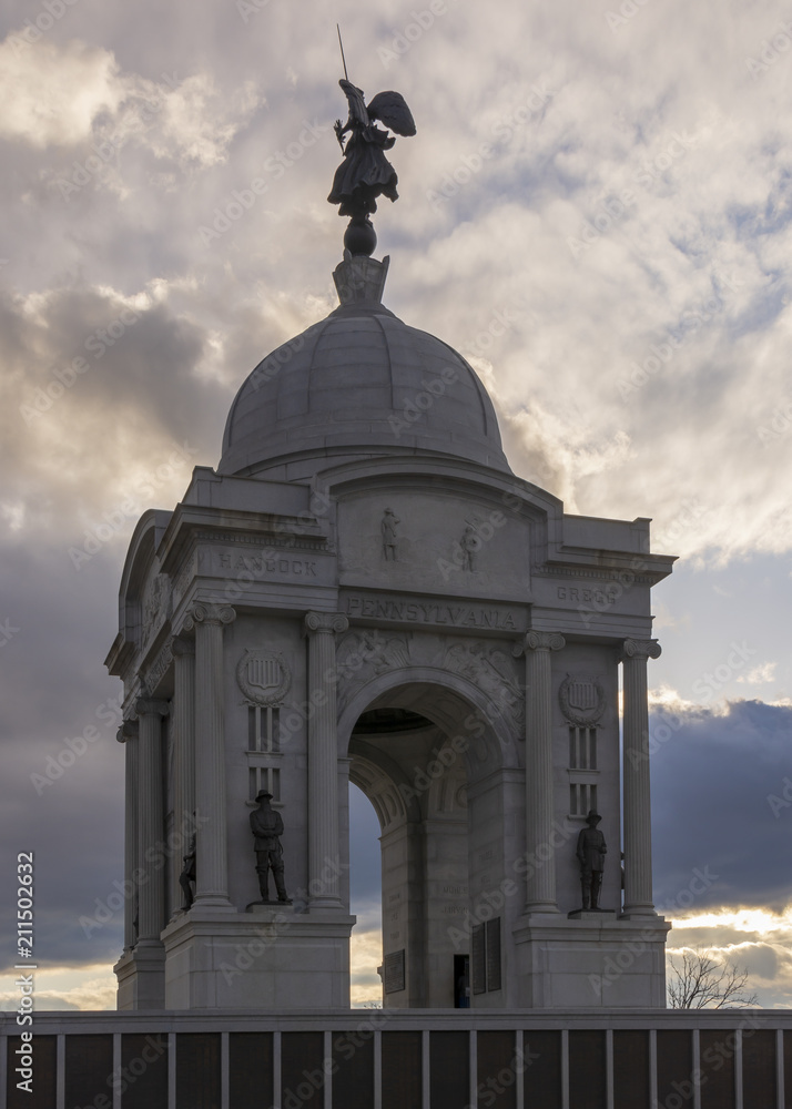 The Pennsylvania State Memorial is a monument in Gettysburg National Military Park that commemorates the 34,530 Pennsylvania soldiers who fought in the Battle of Gettysburg during the Civil War.