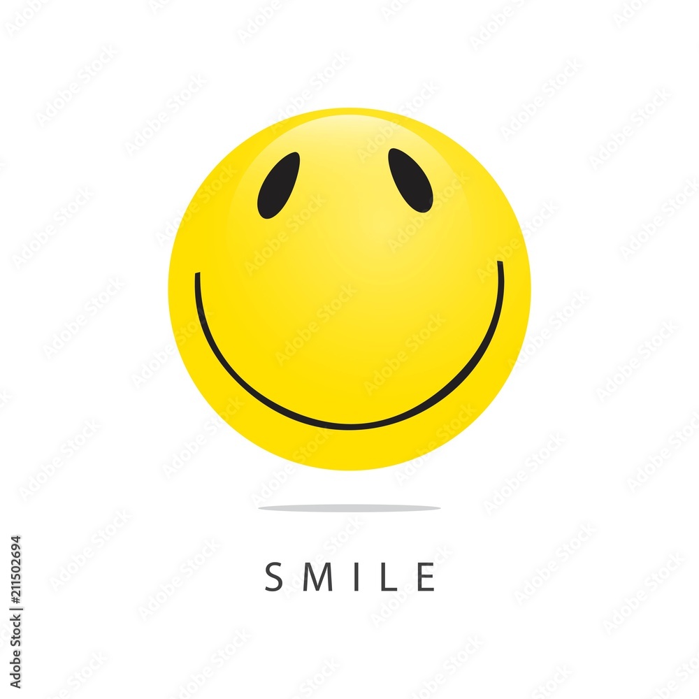Smile Emoticon Vector Template Design Illustration Smile Emoticon Vector Template Design Illustration