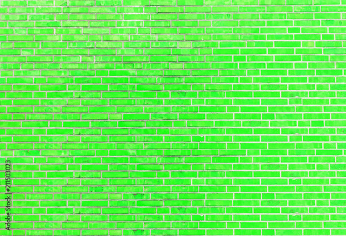 Grüne Ziegelstein Mauer Textur