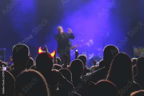 Crowd of people in a concert