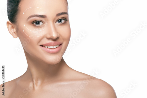 facial skin care concept, cosmetology