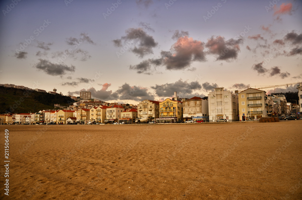 Nazare is a popular seaside resorts in Portugal