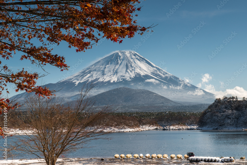 Naklejka premium Mount Fuji, Japan
