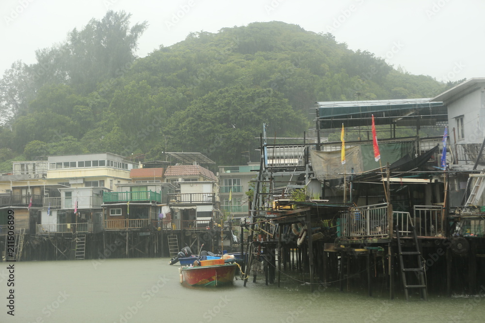 Village flottant de Tai o près de Hong Kong Village flottant de Tai o près de Hong Kong