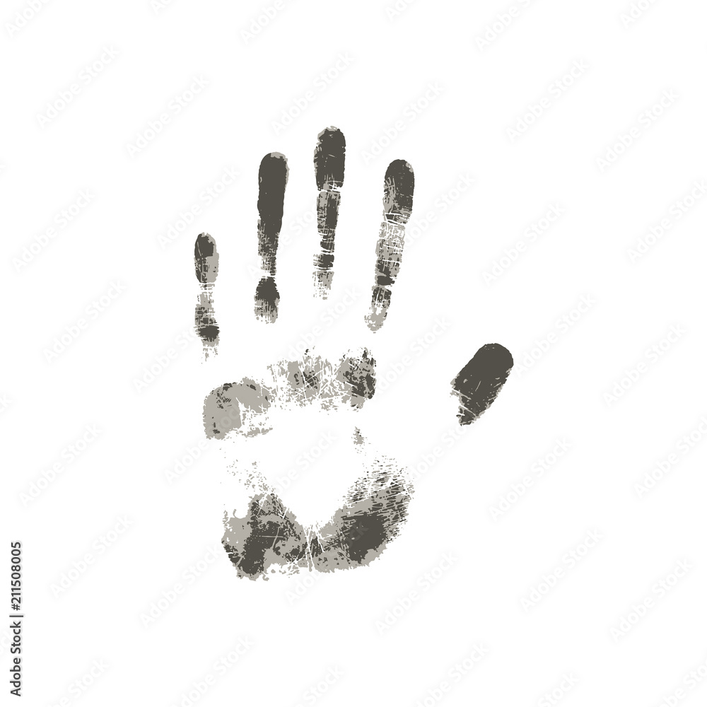 palm print illustration palm print illustration
