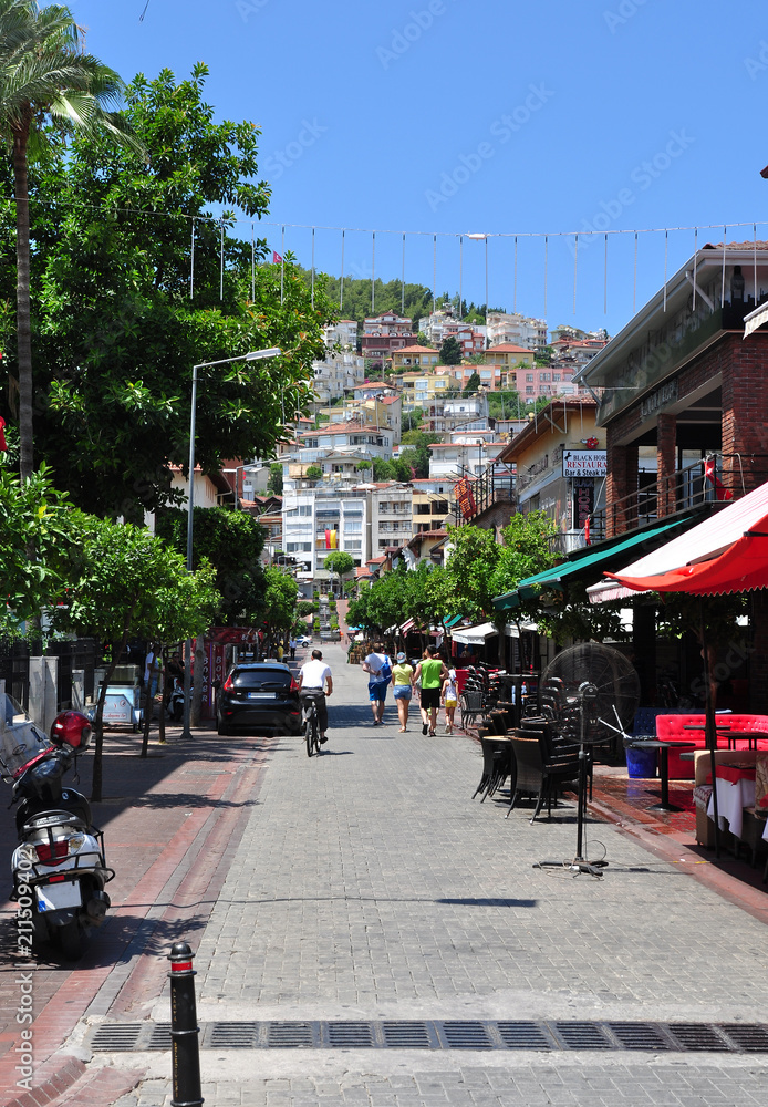 Alanya streets in the port area