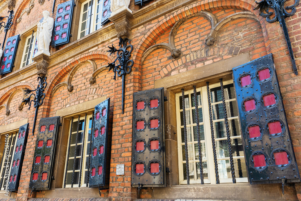 Fototapeta premium historical building of the Latin School in Nijmegen, Netherlands