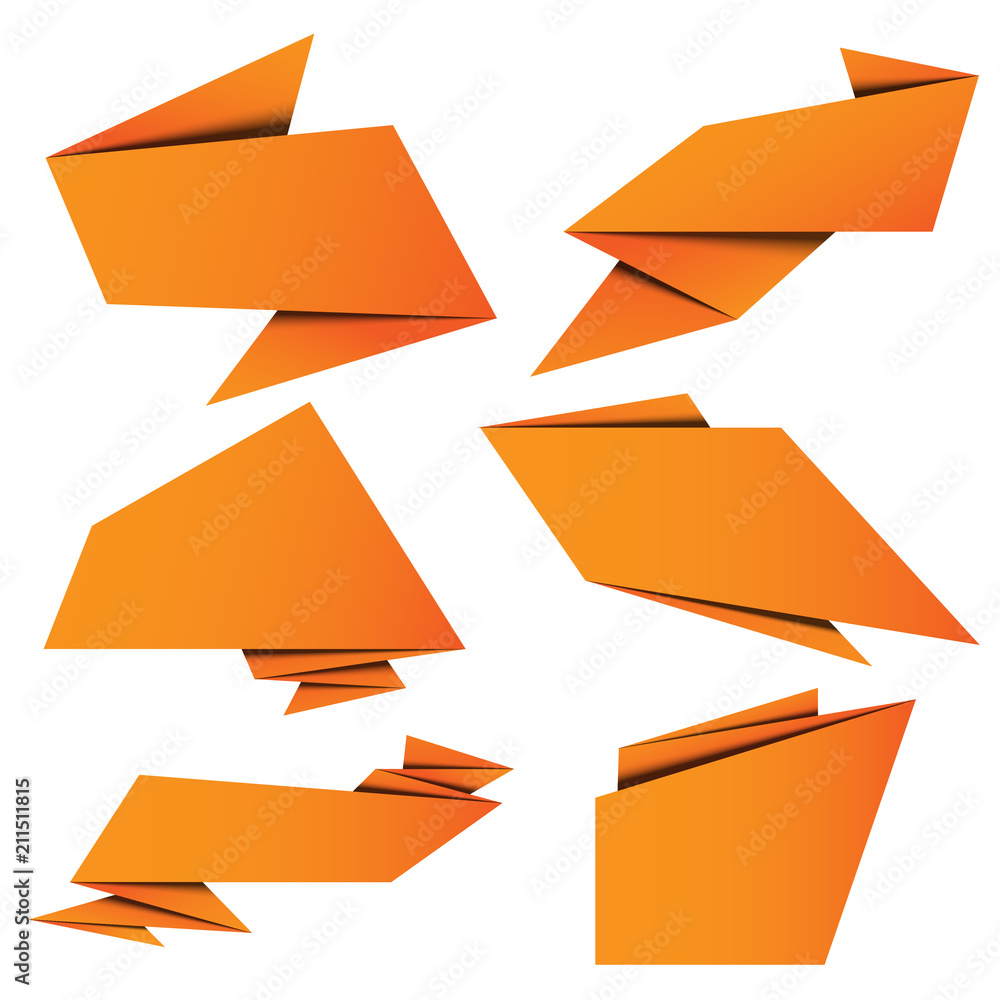 set banner origami paper set banner origami paper