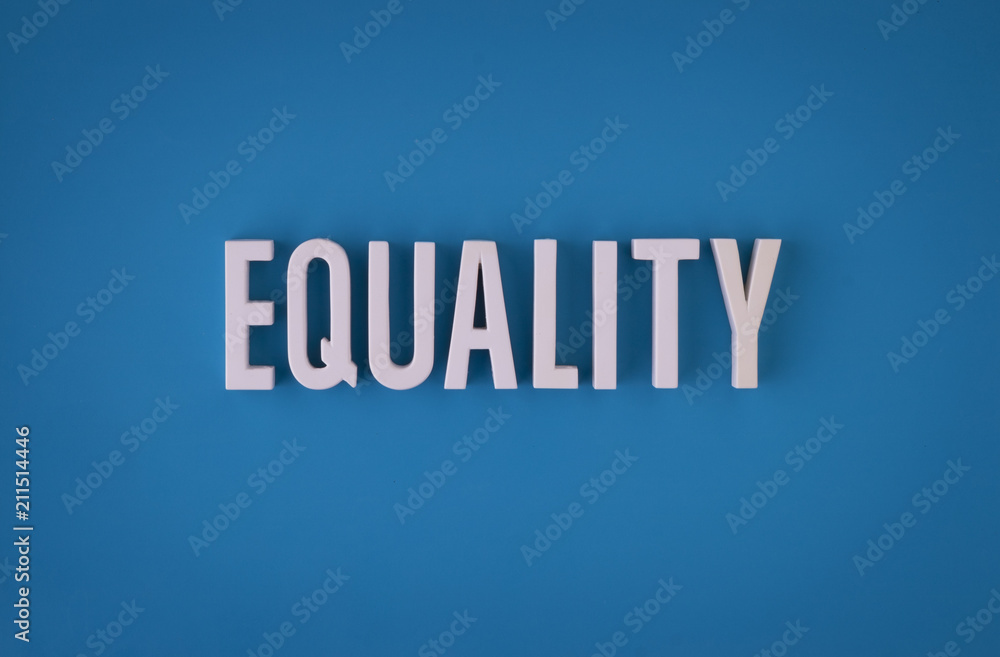 Equality sign lettering