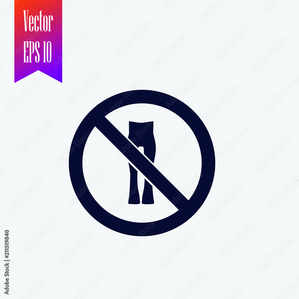 no pants icon vector no pants icon vector