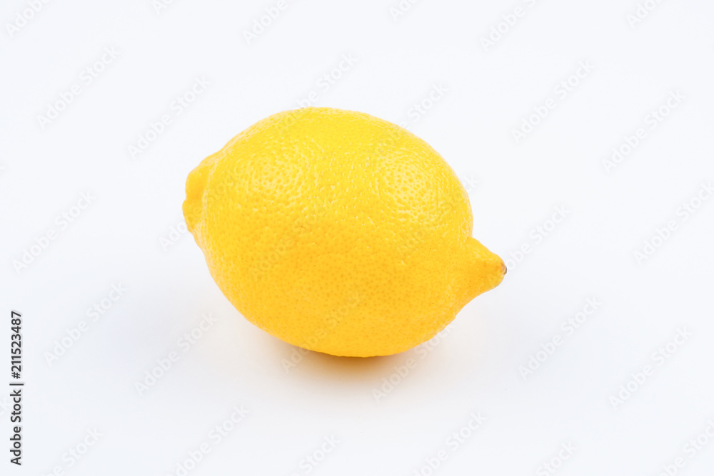 Lemon isolated on white background. Space for test or design. Lemon isolated on white background. Space for test or design.