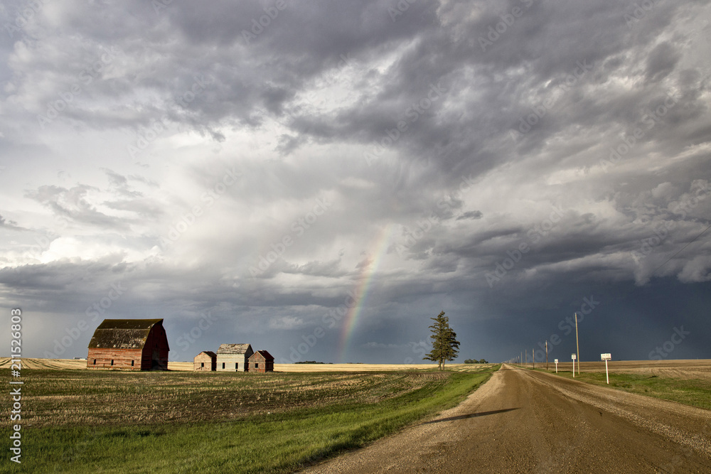 Fototapeta premium Prairie Storm Clouds Canada