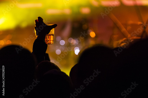 drinking at a concert photo