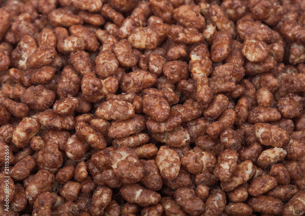 Organic fresh cereal granola flakes with chocolate Organic fresh cereal granola flakes with chocolate