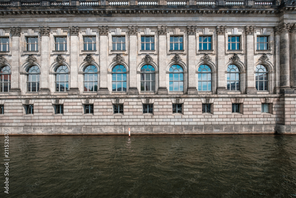 Historic building facade of the Bode Museum at Museum Island (Museumsinsel) in Berlin