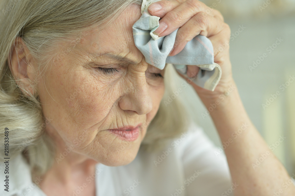 Fototapeta premium beautiful Sad senior woman