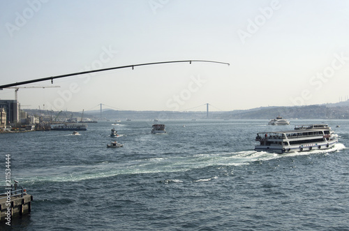 Boats on the Bosphorus