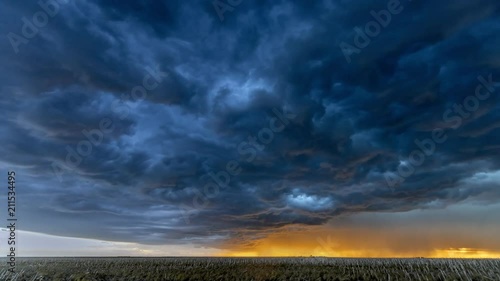 A timelapse of the center of a tornadic supercell shows the violent cloud structure and lightning needed to feed the cell, create a powerful inflow and ultimately form a tornado. 