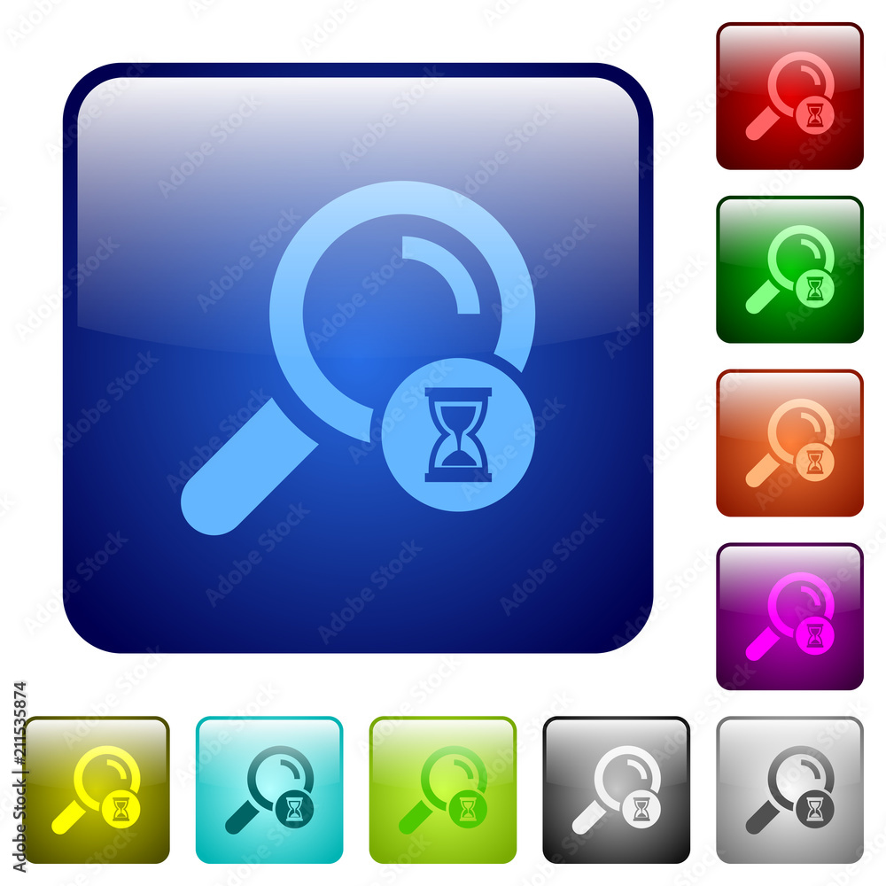 Search in progress color square buttons Search in progress color square buttons