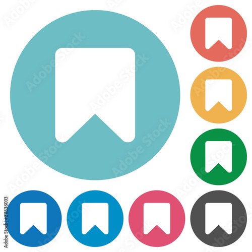 Free Download Bookmark flat round icons - GFXLoad