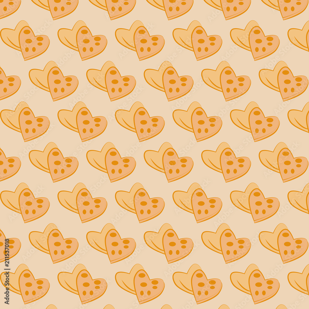 heart background/The picture is a background of two very small cakes, cookies in the form of hearts, a seamless pattern of diagonal stars for the bakery, a bakery package. heart background/The picture is a background of two very small cakes, cookies in the form of hearts, a seamless pattern of diagonal stars for the bakery, a bakery package.