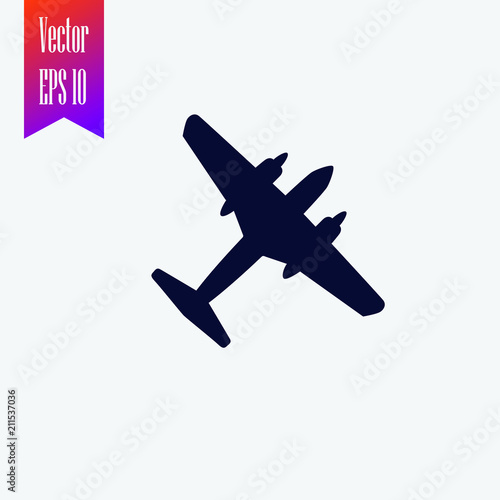 aircraft icon vector. plane icon