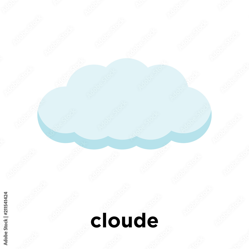 cloude icon vector sign and symbol isolated on white background, cloude logo concept cloude icon vector sign and symbol isolated on white background, cloude logo concept