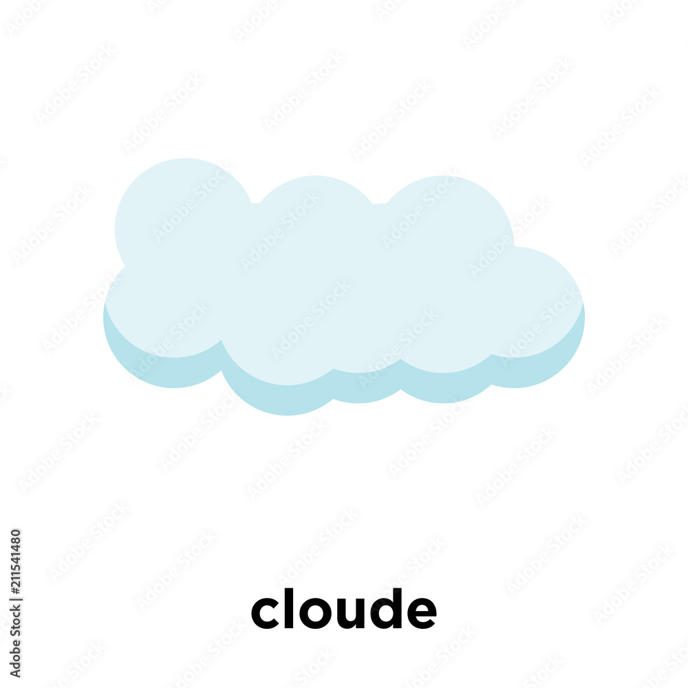 cloude icon vector sign and symbol isolated on white background, cloude logo concept cloude icon vector sign and symbol isolated on white background, cloude logo concept