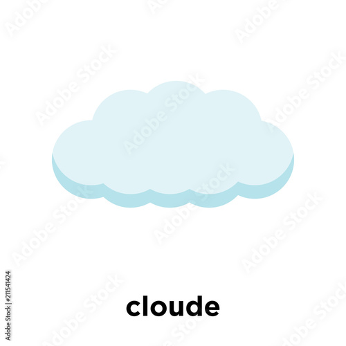 cloude icon vector sign and symbol isolated on white background, cloude logo concept