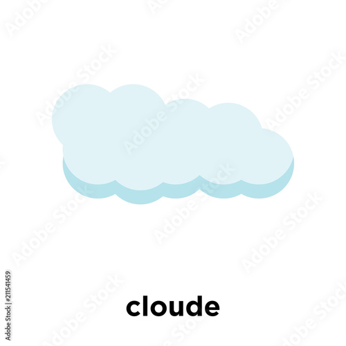 cloude icon vector sign and symbol isolated on white background, cloude logo concept