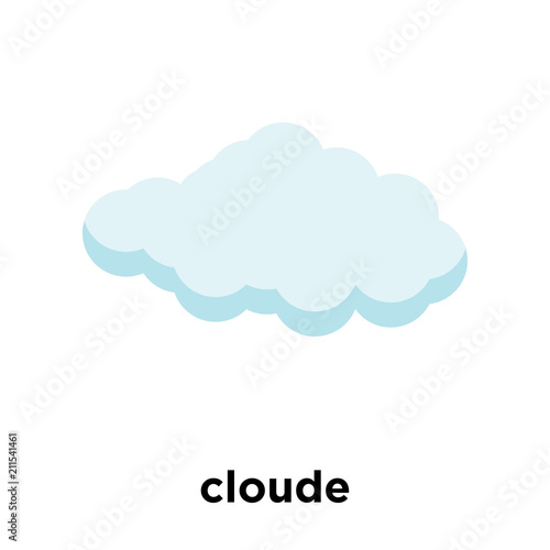 cloude icon vector sign and symbol isolated on white background, cloude logo concept