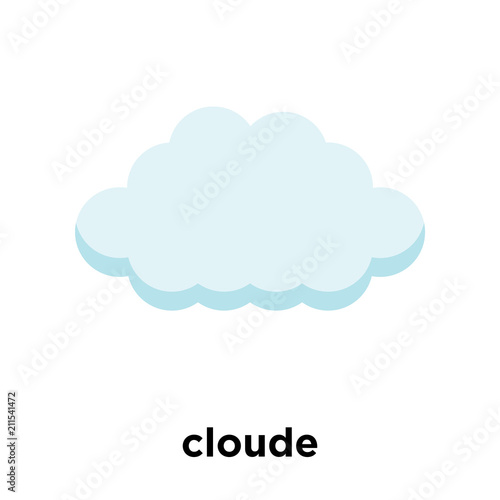 cloude icon vector sign and symbol isolated on white background, cloude logo concept