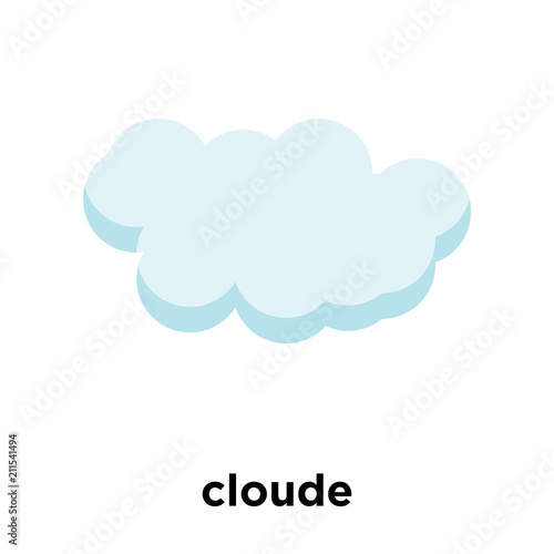 cloude icon vector sign and symbol isolated on white background, cloude logo concept