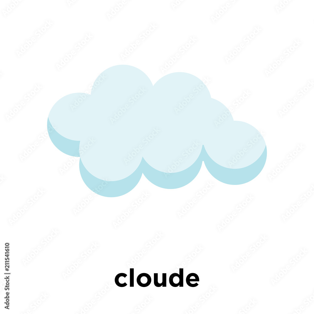 cloude icon vector sign and symbol isolated on white background, cloude logo concept cloude icon vector sign and symbol isolated on white background, cloude logo concept