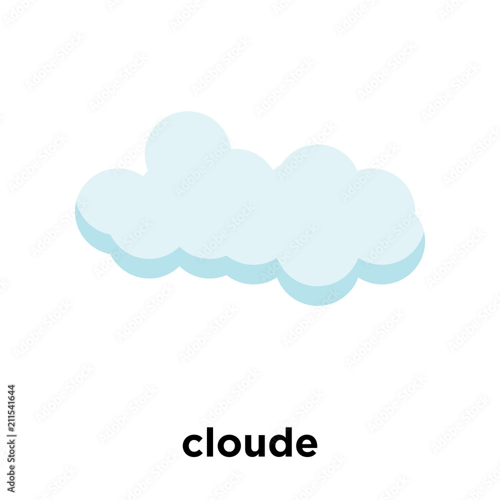 cloude icon vector sign and symbol isolated on white background, cloude logo concept cloude icon vector sign and symbol isolated on white background, cloude logo concept