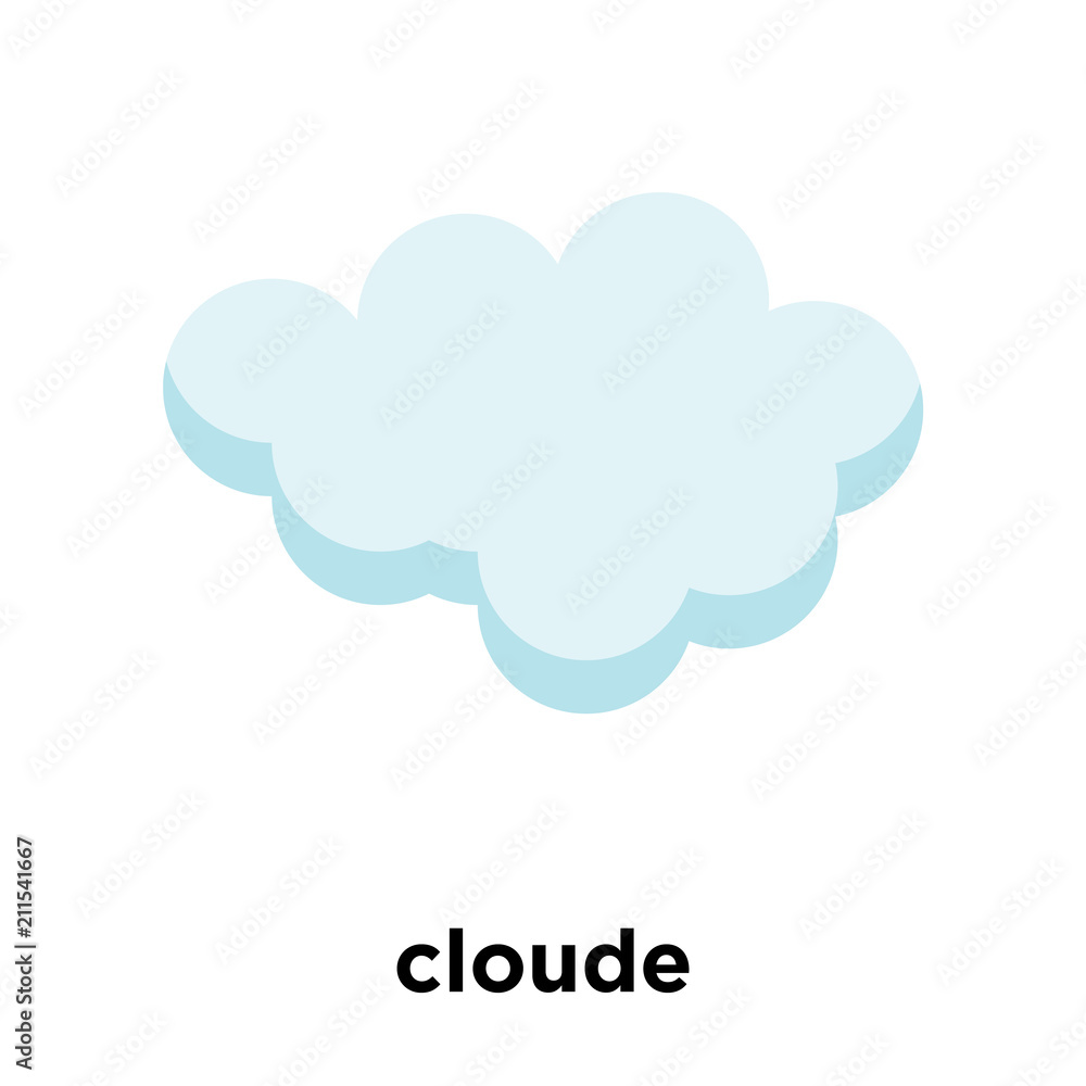 cloude icon vector sign and symbol isolated on white background, cloude logo concept cloude icon vector sign and symbol isolated on white background, cloude logo concept