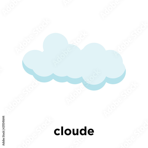 cloude icon vector sign and symbol isolated on white background, cloude logo concept