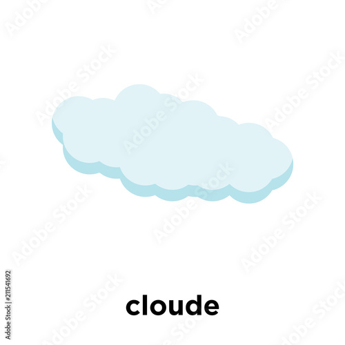 cloude icon vector sign and symbol isolated on white background, cloude logo concept