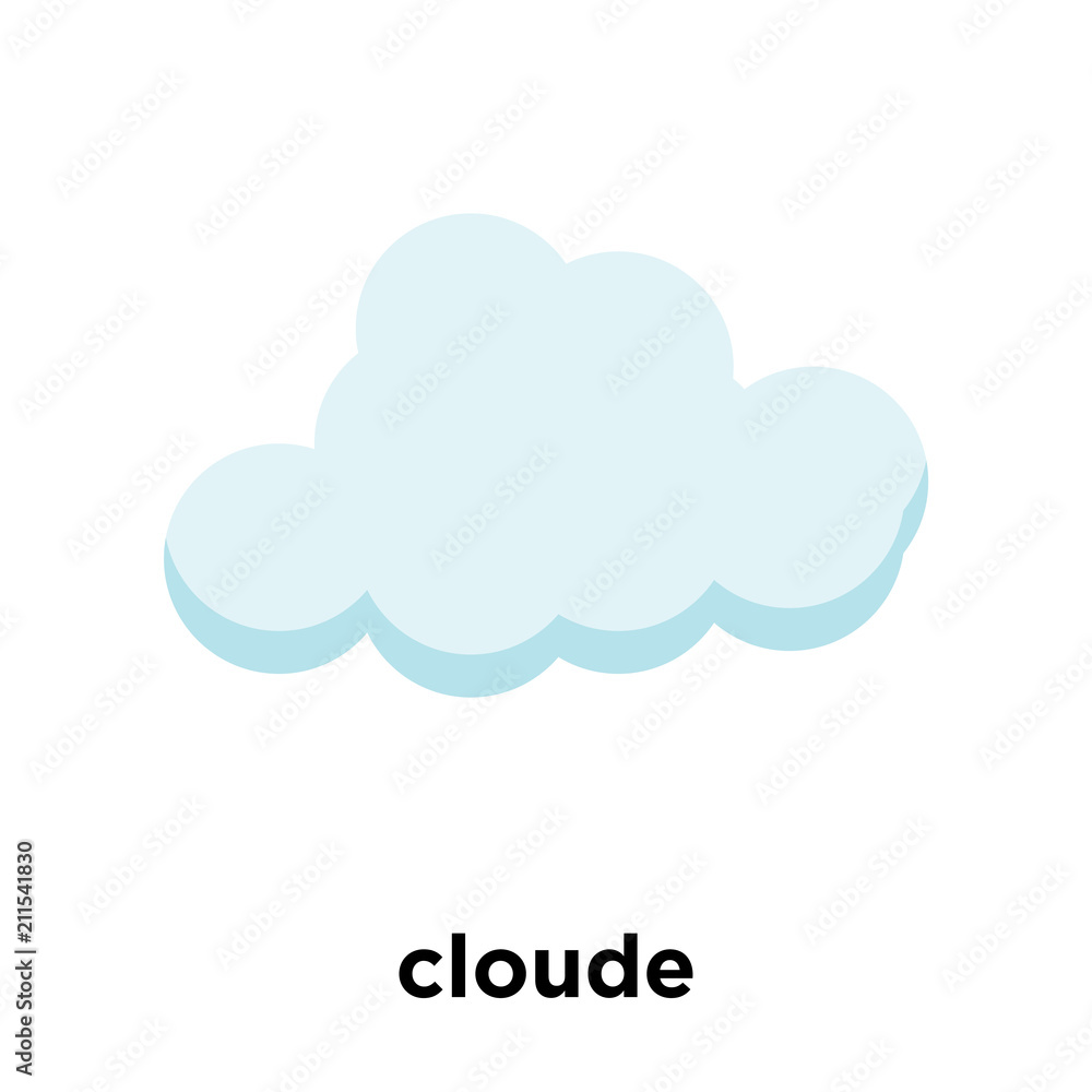cloude icon vector sign and symbol isolated on white background, cloude logo concept cloude icon vector sign and symbol isolated on white background, cloude logo concept