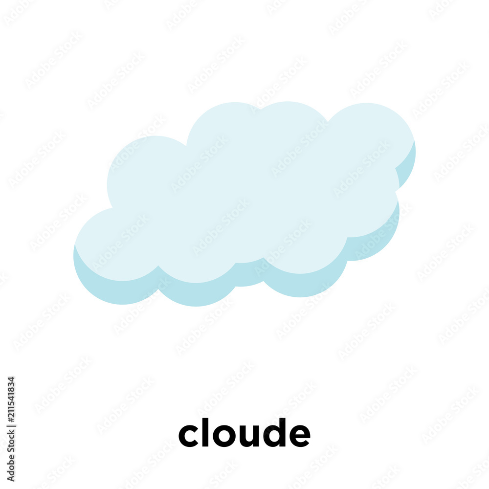 cloude icon vector sign and symbol isolated on white background, cloude logo concept cloude icon vector sign and symbol isolated on white background, cloude logo concept