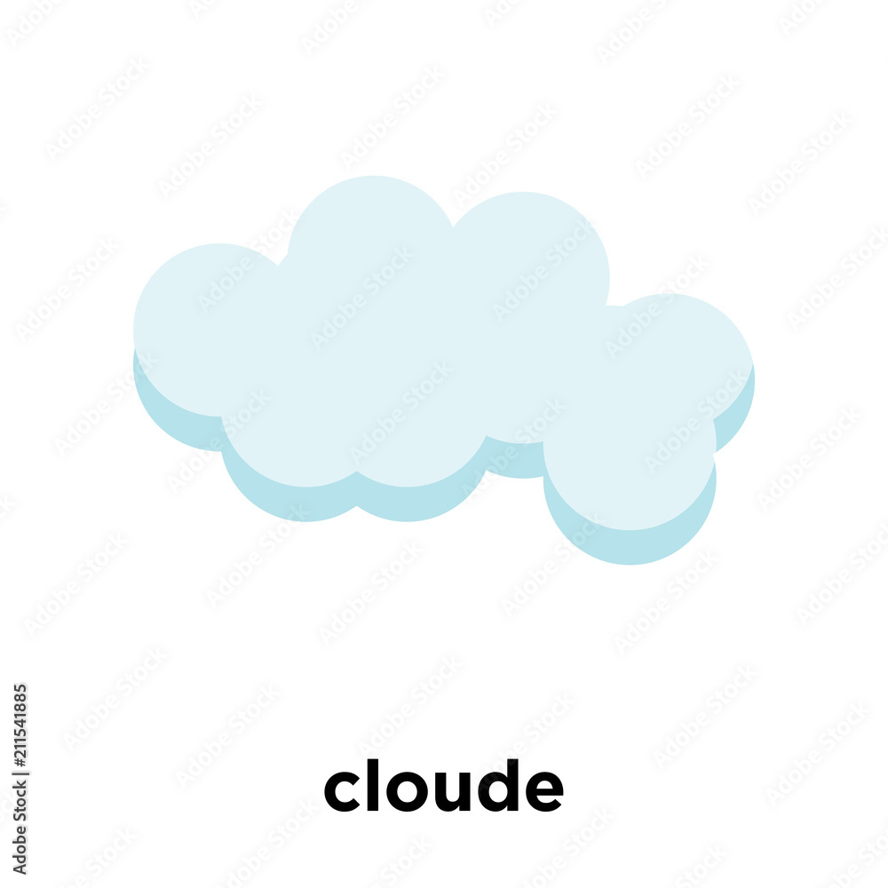 cloude icon vector sign and symbol isolated on white background, cloude logo concept cloude icon vector sign and symbol isolated on white background, cloude logo concept