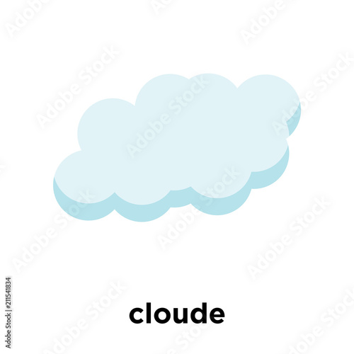 cloude icon vector sign and symbol isolated on white background, cloude logo concept
